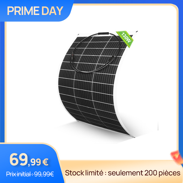 Panneau solaire mono flexible 130W 12V